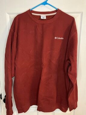 Columbia Brick Red Logo Crewneck Sweatshirt